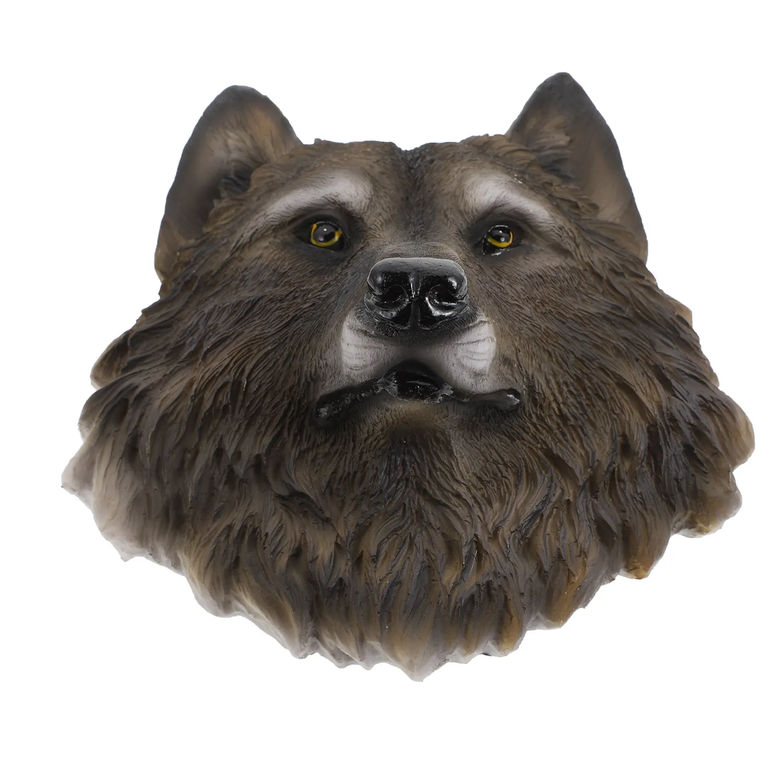 1Pcs Resin Wolf Head Wall Hanging Decor Vivid Animal Head Ornament for Indoor Outdoor Garden Door Bedroom Bathroom Wall Art