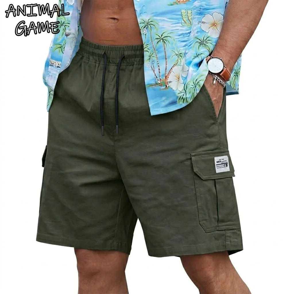 

Cargo Short Pants Casual Bermuda Shorts Beach Plus Size Knee Pants Running Gym Man Jogging Tactical Summer Multi-Pocket Shorts
