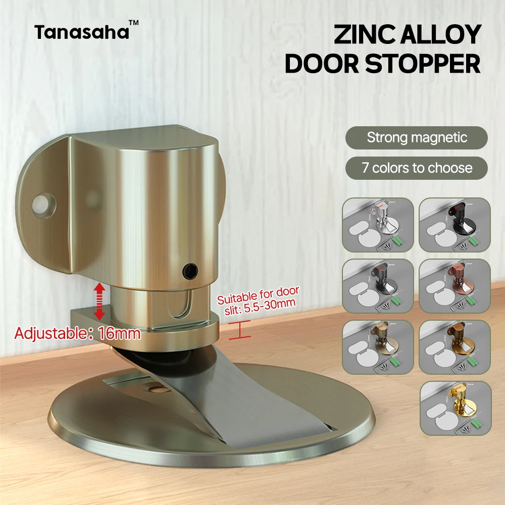 

Регулируемые дверные упоры, магнитный дверной стопор без перфоратора, автоматический напольный дверной стопор, ветрозащитный дверной держатель для предотвращения столкновений, фурнитура