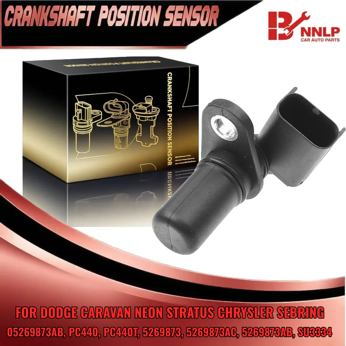 

Crankshaft Position Sensor for Chrysler Sebring Dodge Jeep 2003-2010 5269873AC 5269873AB PC440
