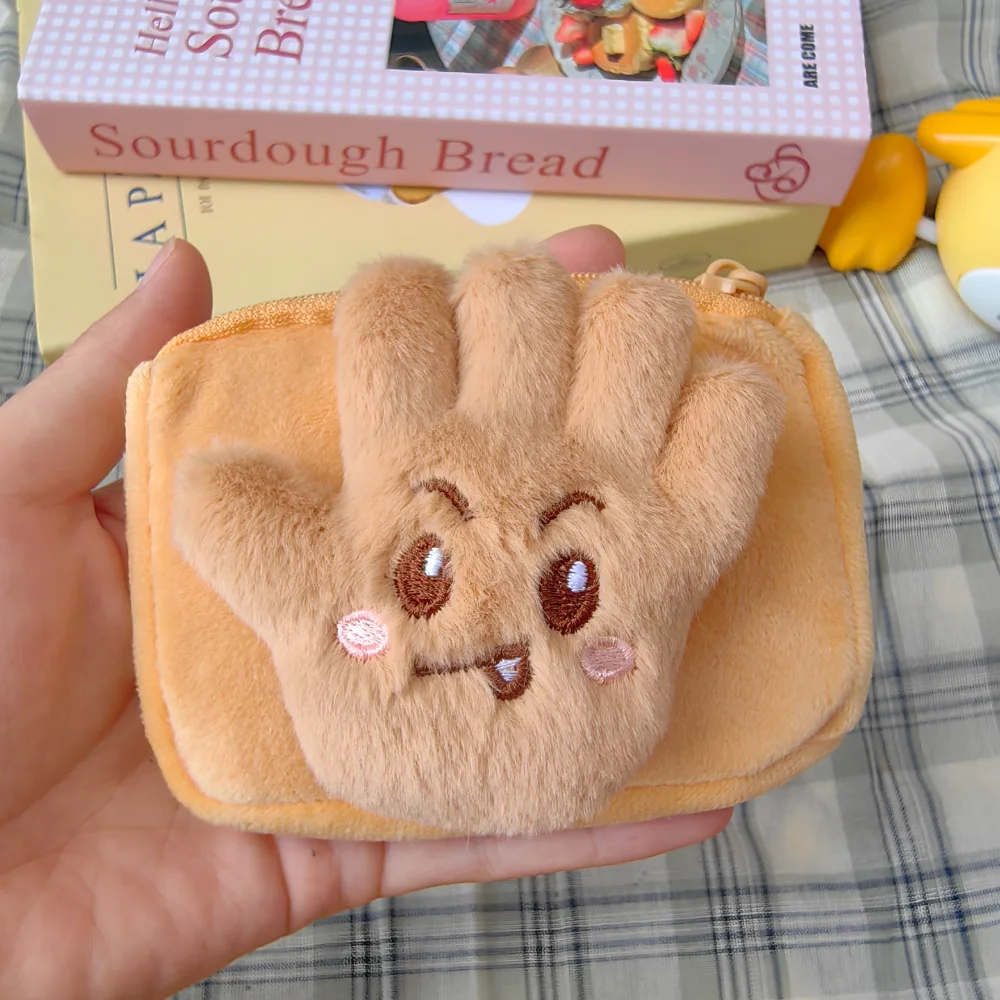 Plüsch-Münzen-Geldbörse, kreative Geldbörse, Mini-Aufbewahrungstasche, tragbare Cartoon-Geldbörse für den täglichen Gebrauch, Taschenreisen