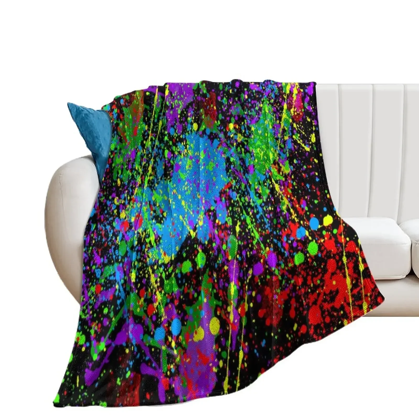 Splattered Dreams Throw Blanket manga Softest Blankets