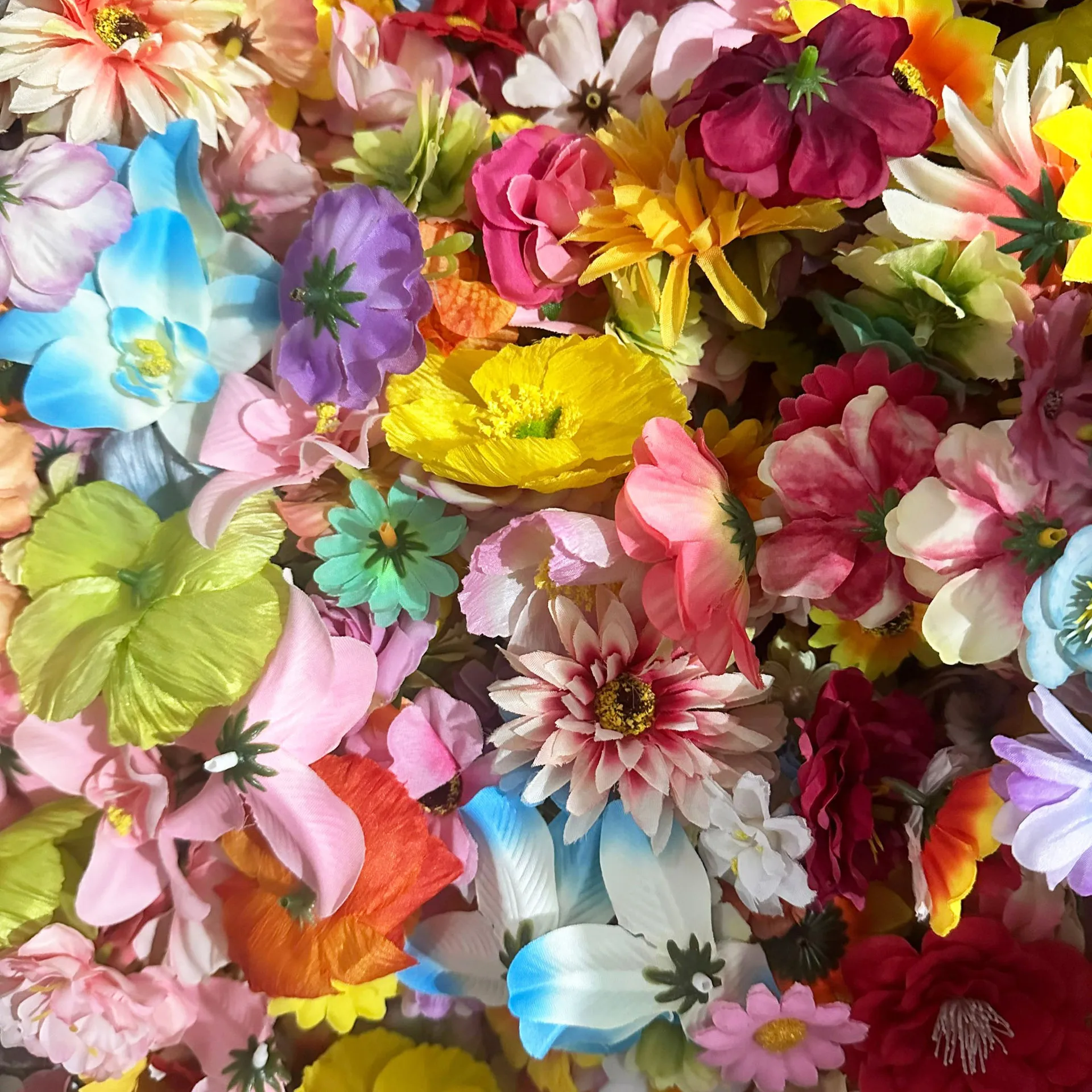 مجموعة واحدة، ستائر باب على شكل زهرة صناعية - زخارف معلقة على شكل زهور، مشهد شلال مياه الأمطار، مثالي لديكور الربيع والكريسماس