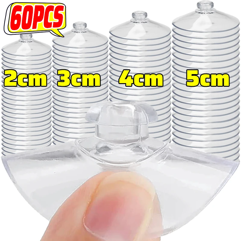 Ganchos colgantes con cabeza de seta transparente para pared de ventana, ventosa de vacío fuerte, colgador de toallas, ventosa de vidrio, venta al por mayor