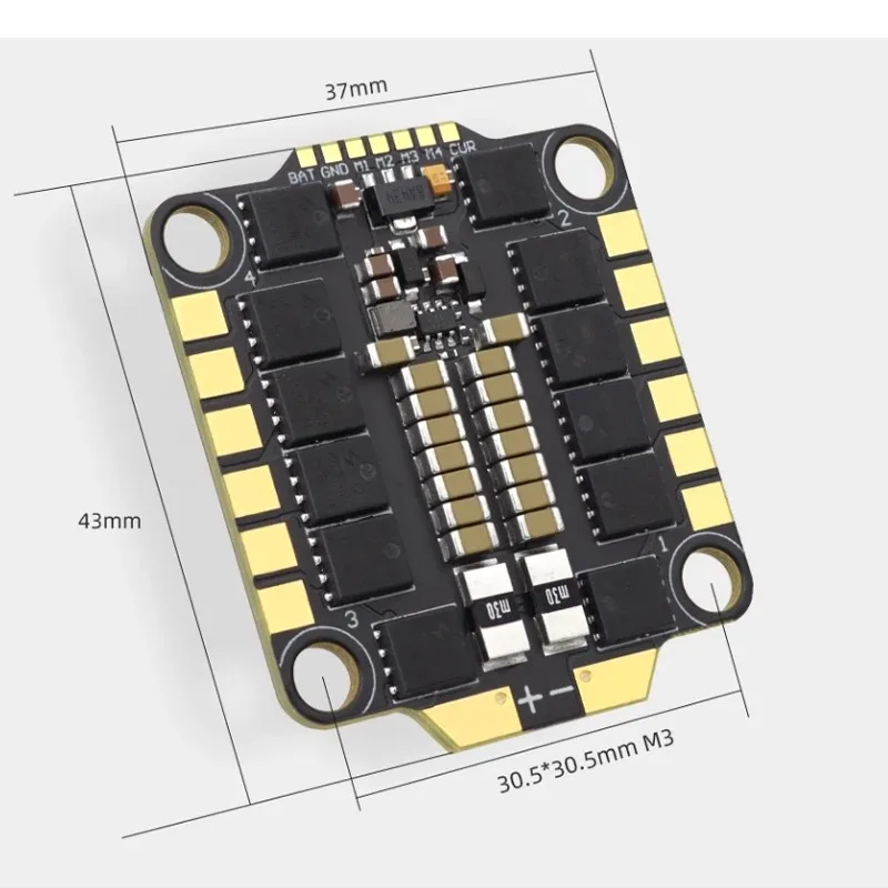 HGLRC F405 pile F405 8S V1 30.5*30.5mm ICM42688P contrôleur de vol 60A 6S V1 ESC Support DShot600/300/150 pour pièces de Drone FPV