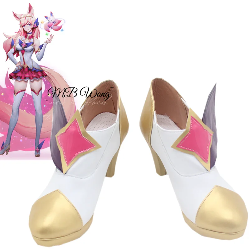 

Game LOL Ahri Cosplay Shoes Star Guardian Ahri Cosplay Role Play Halloween Carnival Christmas Party Outfit Prop Custom Made