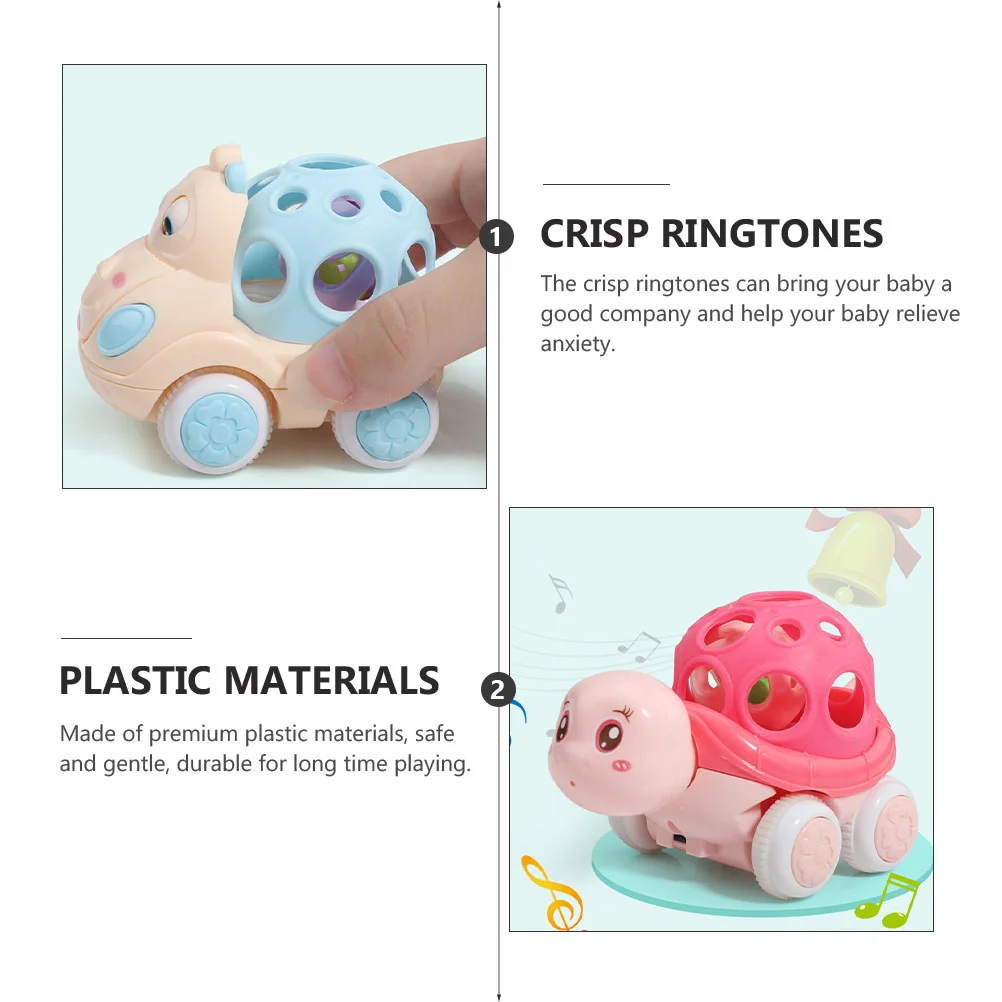 3 Pcs Inertia Car Baby Toys Safe Plastic Educational Cartoon Push Pull Develop Coordination Skills Non Remote Control