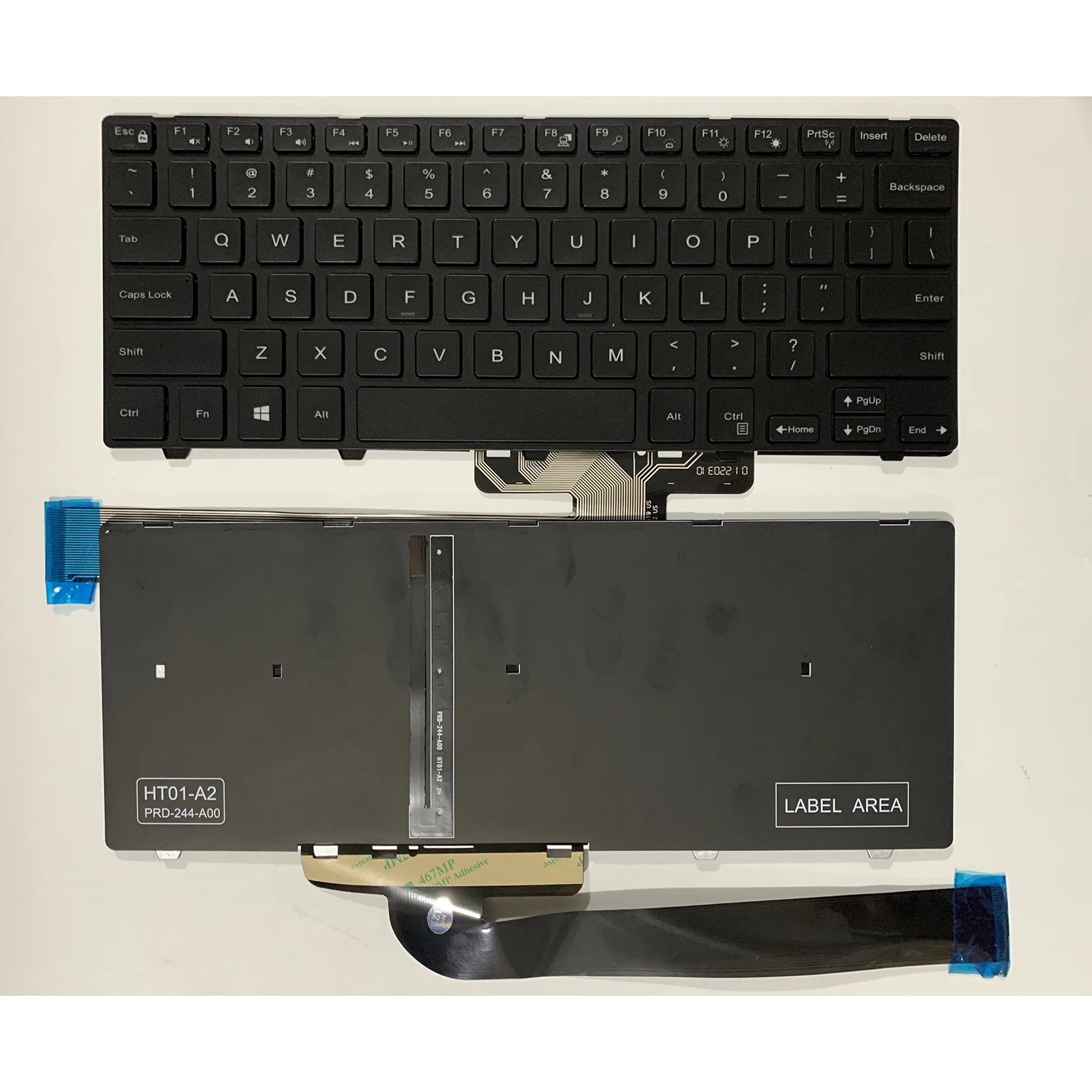 Teclado de laptop com layout dos EUA para Dell Inspiron 3441 5445 5447 5458 3442 5442