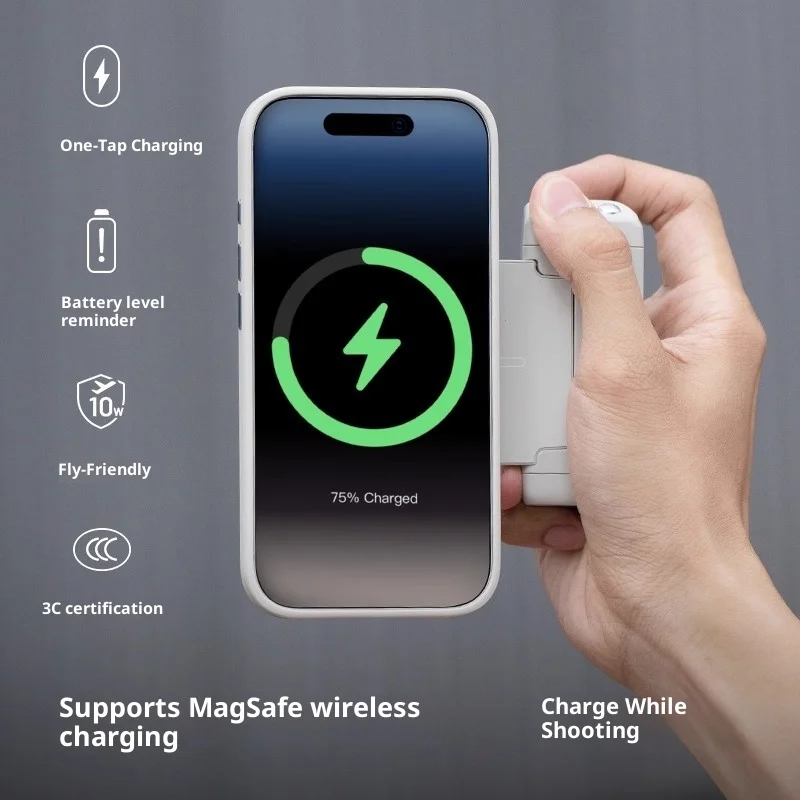 PGYTECH MagCam2 manija de cámara móvil 25N controlador de cámara de Control remoto Bluetooth magnético con luz de relleno magnética para teléfono