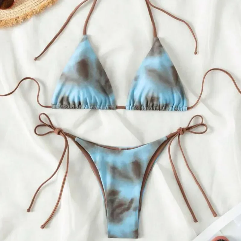 التعادل صبغ مثير البيكينيات 2025 المايوه النساء ملابس السباحة رفع الإناث الشاطئ ملابس سباحة حريمي لباس سباحة البرازيلي مجموعة البكيني بركة السباح