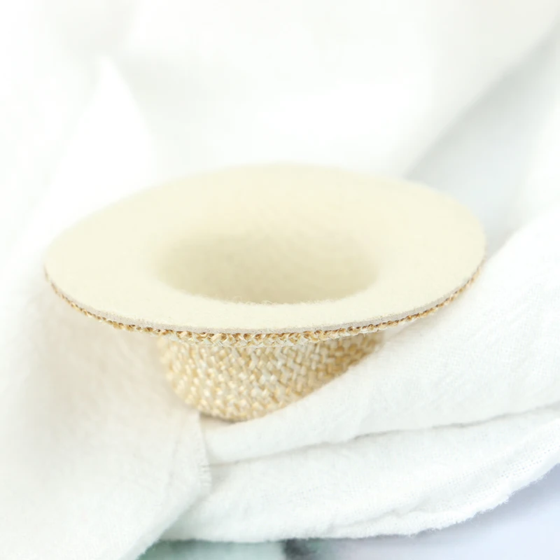 2 uds casa de muñecas sombrero de paja en miniatura Mini sombrero de muñeca adorno para casa de muñecas juguetes para niños tejidos a mano, muñecas de granjero, sombreros de paja