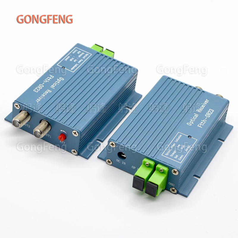 Imagem -04 - Receptor Óptico de Fibra de Alto Nível Ftth Catv Conversor Wdm sc Upc Apc Conector Duplex Mini Modo com rf Polegada Novo Pcs