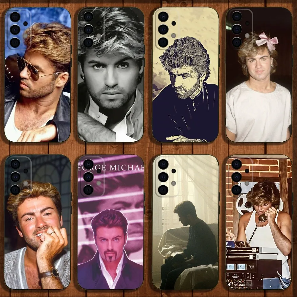 

George Michael Phone Case For Samsung Galaxy A13,A21s,A22,A31,A32,A52,A53,A71,A80,A91 Soft Black Cover