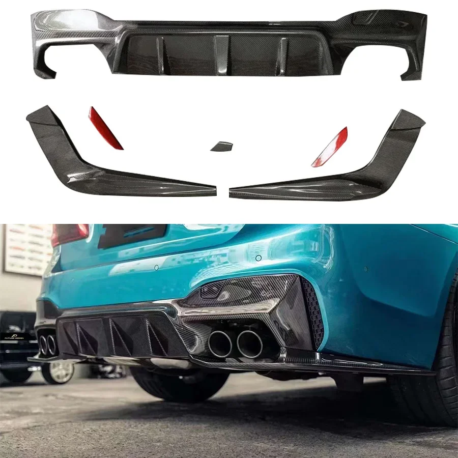 For BMW 5 series M5 F90 G30 G38 Carbon Fiber Car Rear Bumper Diffuser Rear Splitters Spoiler Back lip shunt Car Accessories