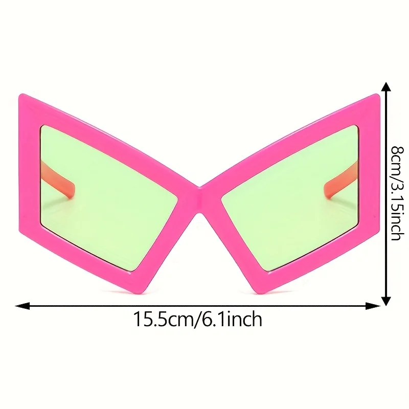 Fashion Oversized Cat Eye Sunglasses Novelty Party Sunglasses Funny Accessories for Adults Women    Hip Hop Dance Party Favors