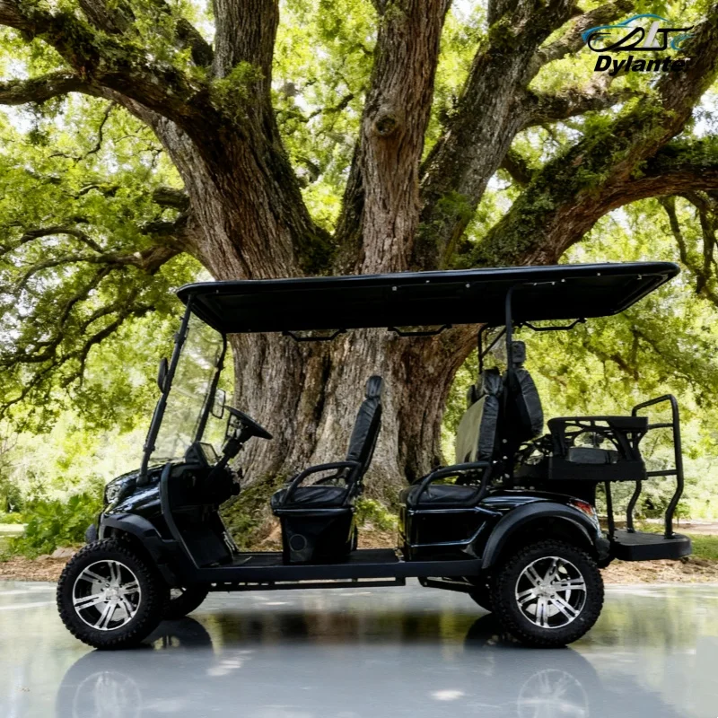 

Китайская дешевая цена 6-местная электрическая тележка для гольфа с двойной защитной подвеской и складной лобовым стеклом для бездорожья