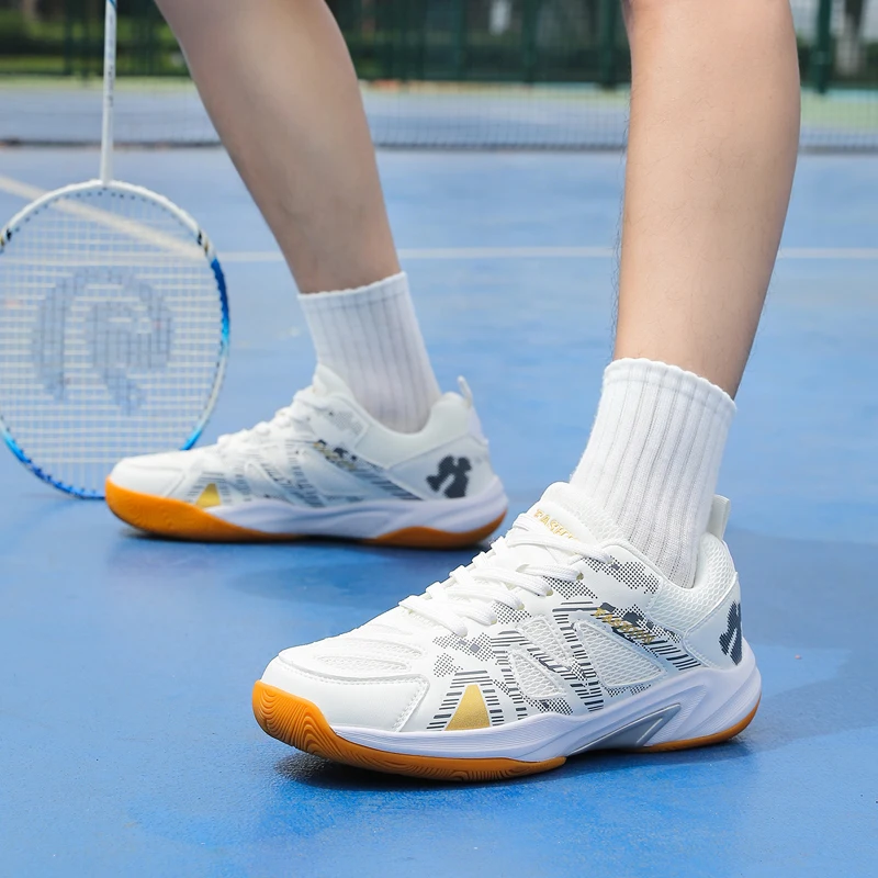 New Men's Tennis Shoes Lightweight Breathable Non-Slip Athletic Sneakers for Men Playing Pickleball Table Tennis Badminton