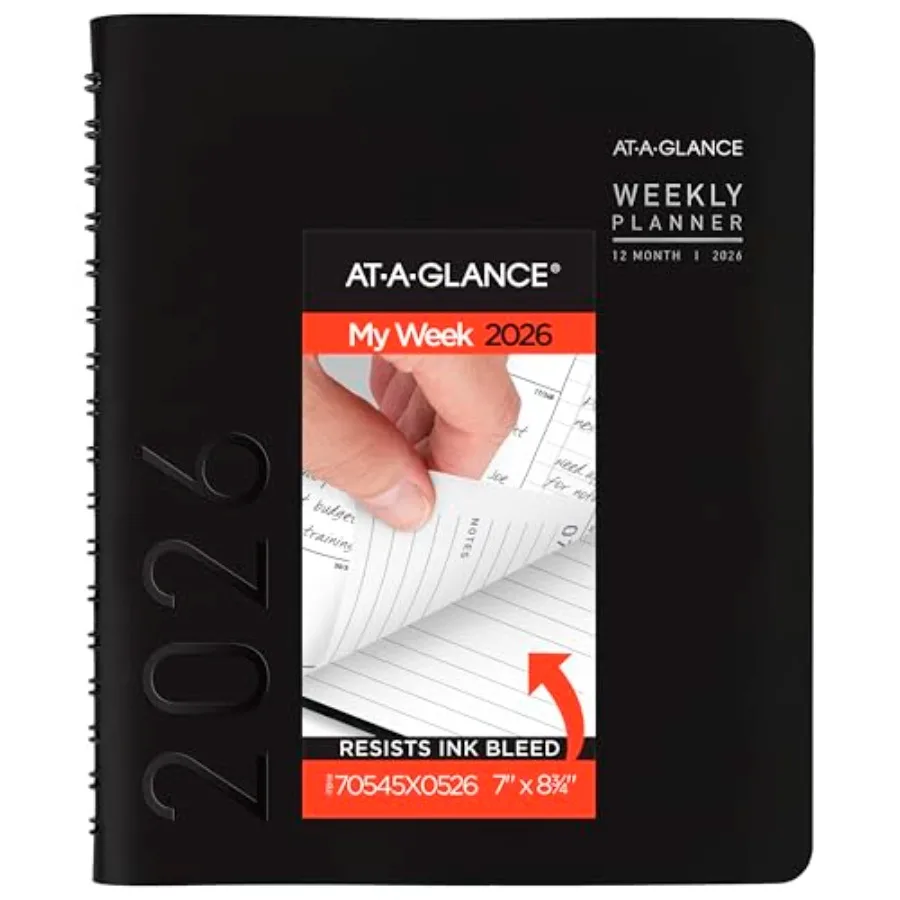 

Planner, Weekly and Monthly, 8.7, Medium, Contemporary Lite, 70545X0526