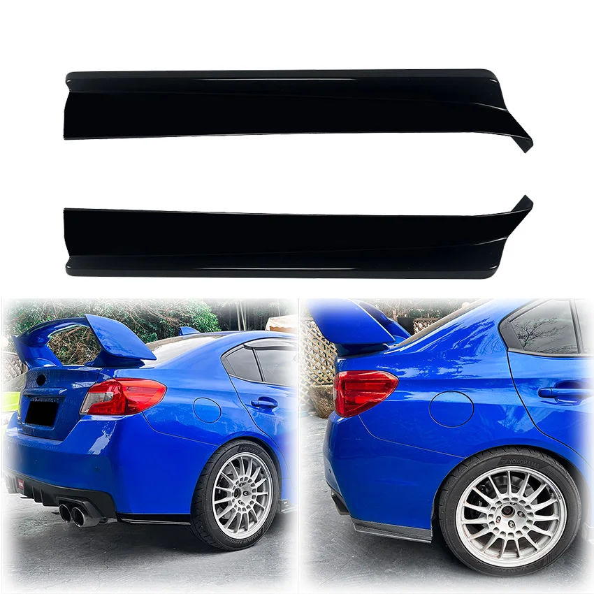 

2X 2015 To 2021 For Subaru Impreza WRX STI VA Car Rear Bumper Lip Aprons Spats Splitters Diffuser Canard Protector By ABS