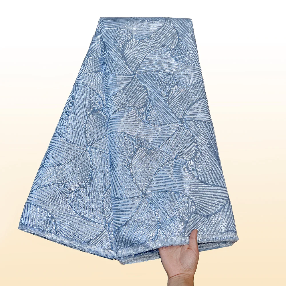 Wholesale Heavy Whiter Laser Cut Lace Fabric For Women Wedding Party Dresses