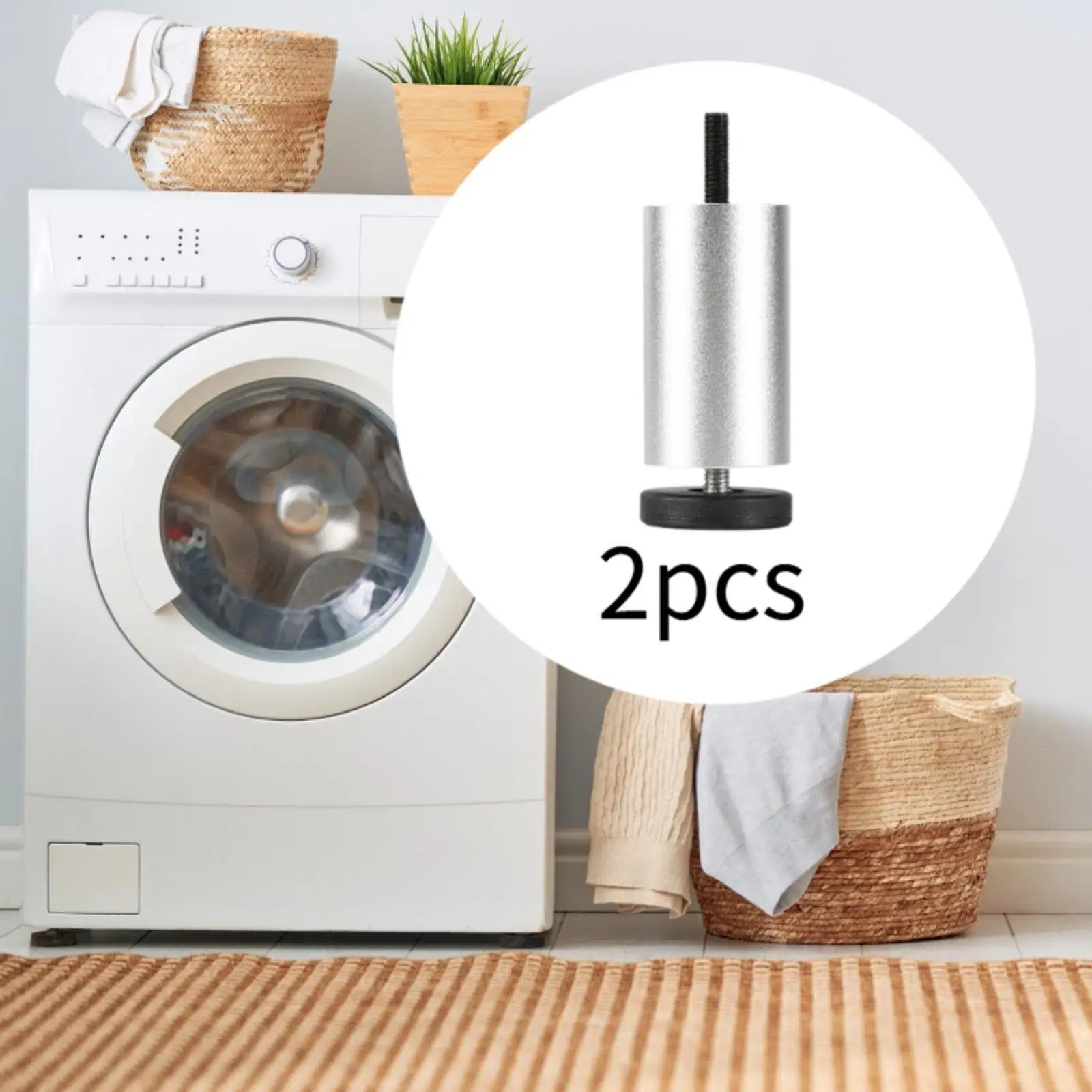 

2x Adjustable Furniture Legs Sofa Feet for Bed Refrigerator Washing Machine