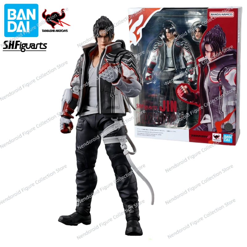 100% Original In Stock Bandai S.H.Figuarts SHF Tekken 8 Jin Kazama Animation Action Figure Toy Gift Model Collection Hobby