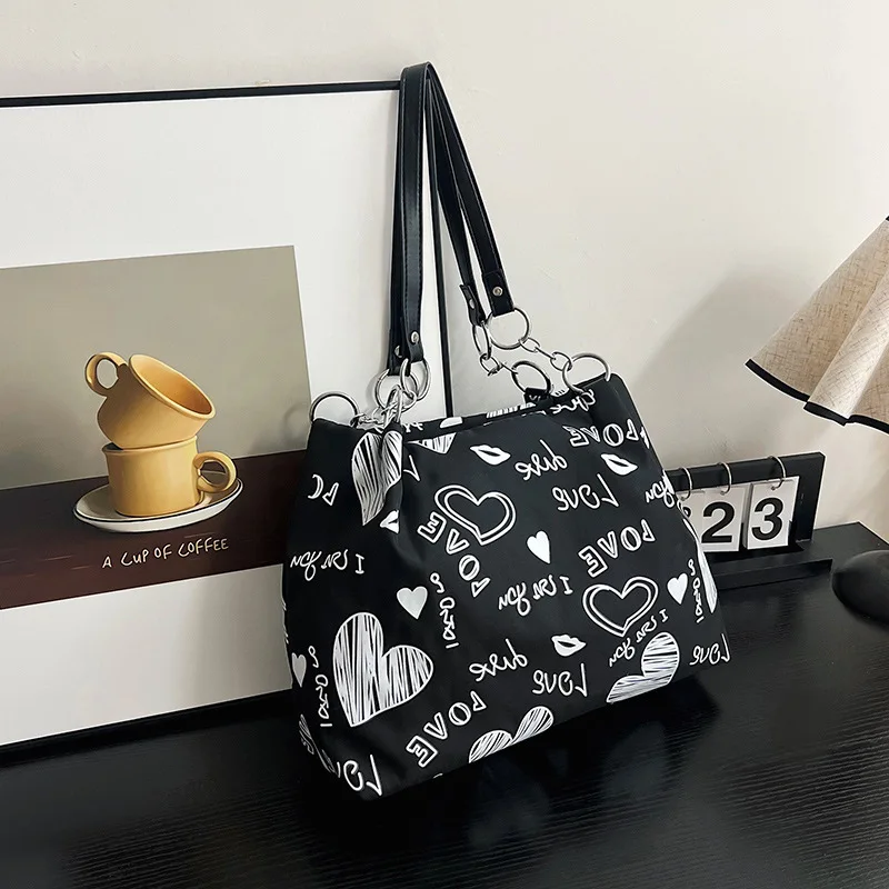 New Street Style Tote Bag - Trendy Print Shoulder Bag for Women - Large Capacity Fashion