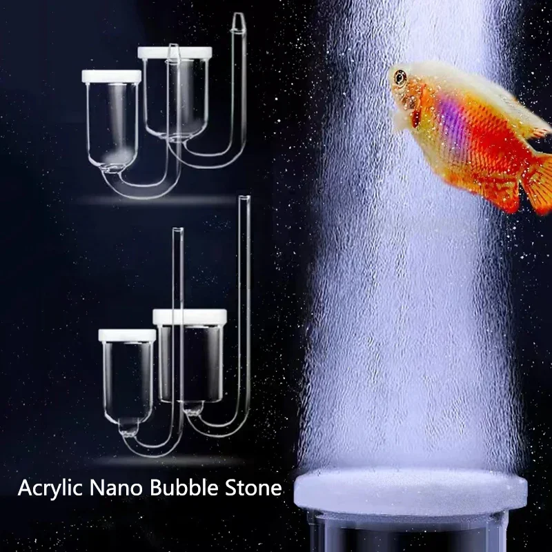 Acrylic Air Pump Sand Stone Aquarium Oxygen Pump Fresh Air Stone Nano Bubble Bar Aquarium Fish Tank Aerator Pump Hot Selling