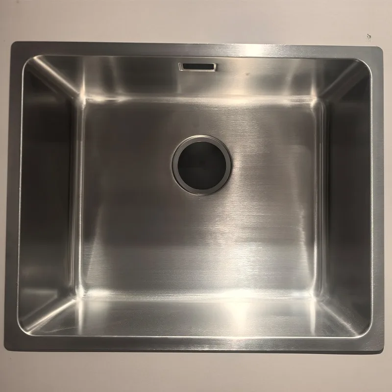Handmade vegetable basin 304 stainless steel sink, large single sink, thickened under-counter basin, embedded kitchen sink