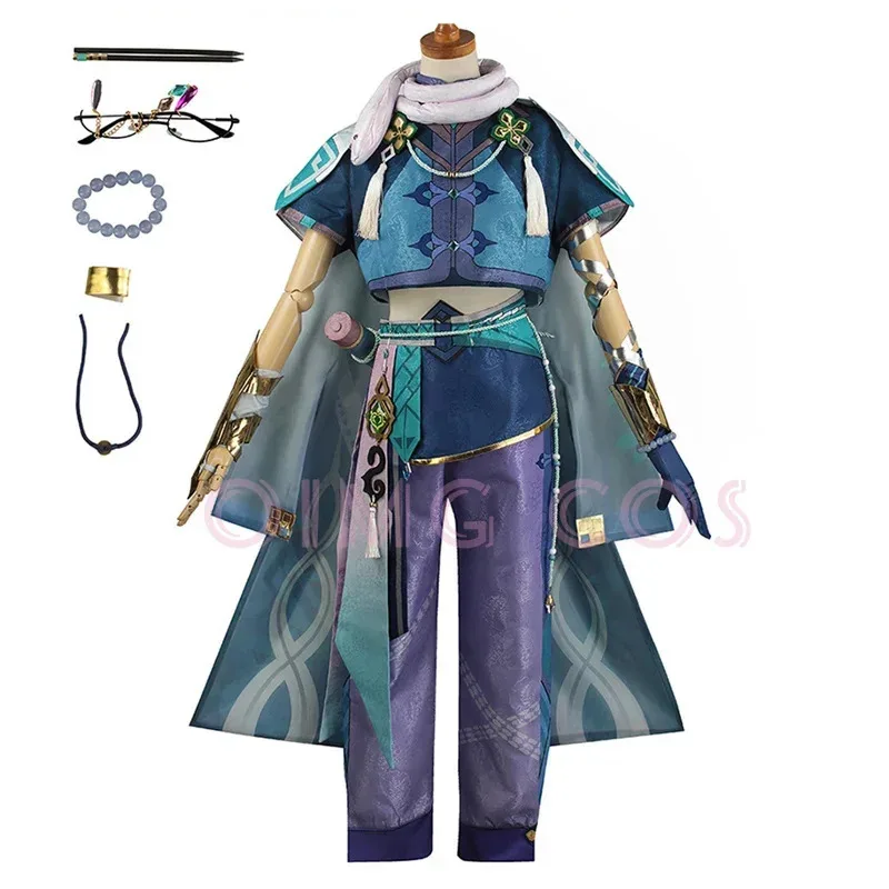 

Genshin Impact Baizhu Cosplay Costume Adult Carnival Uniform Halloween Party Anime Costumes Masquerade Women Game