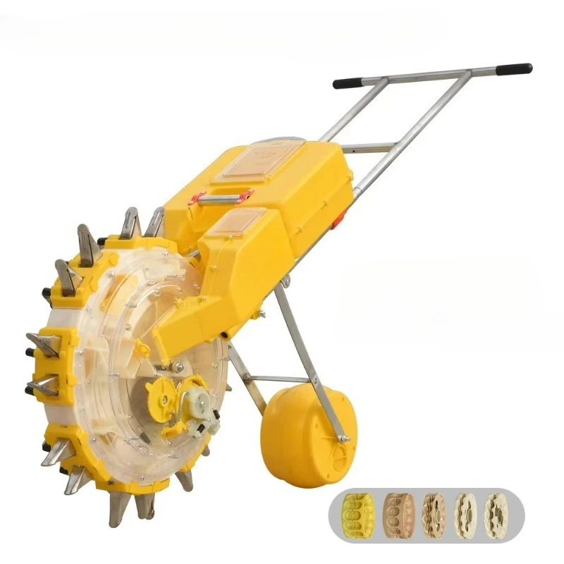 Hand push seeder Multifunctional seeding and fertilization machine Corn peanut precise seeder 7 plants spacing 24 cm