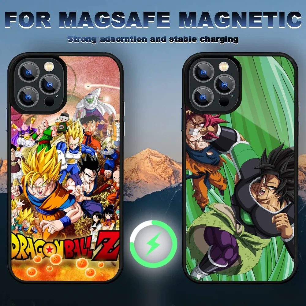 Anime D-Dragon balls Phone Case iPhone 15 14 11 12 13 Pro Max Plus Magnetic Wireless Charge Cases Cover