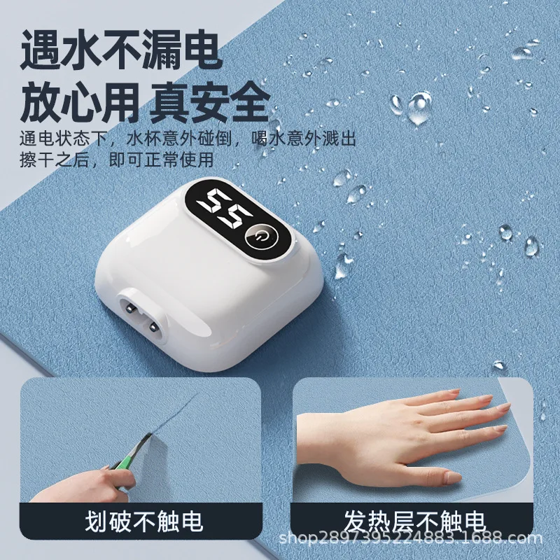 80 * 33cm Heated Mouse Pads Large Desk Warmers Student Dorm Writing Homework Office Desk Warmers  Intelligent Timing Model