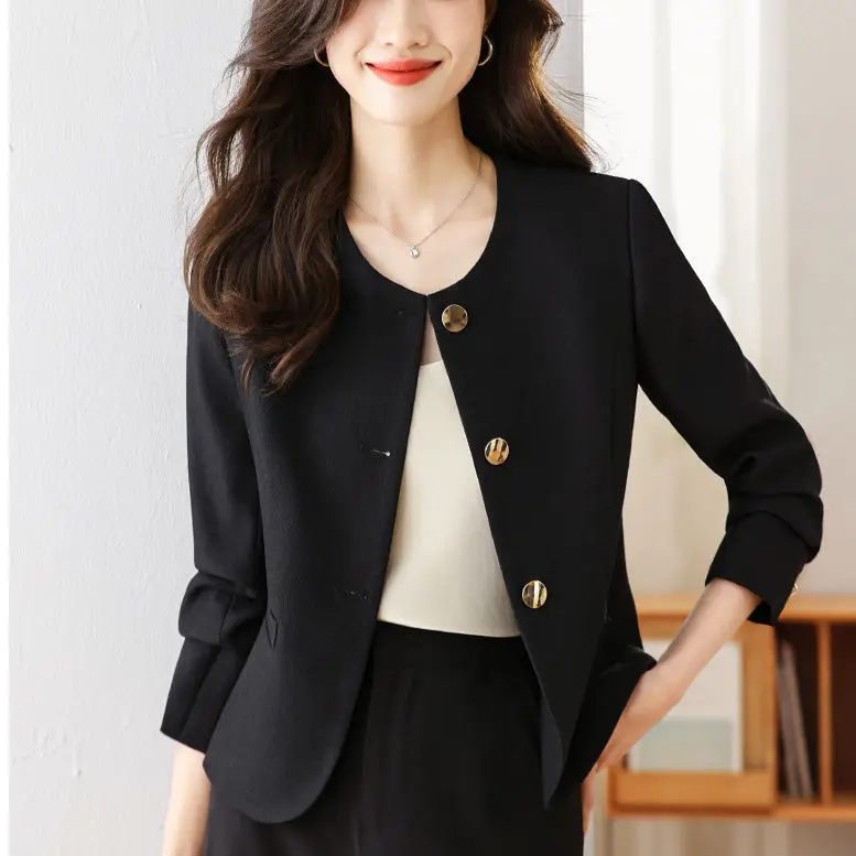 Suit jacket for women, 2025 autumn new style, goddess style, small and fashionable casual suit set  winter jacket women