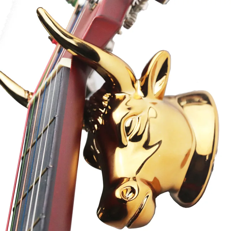 New guitar musical instrument decorative hook family skateboard clothing storage metal horn small hanger