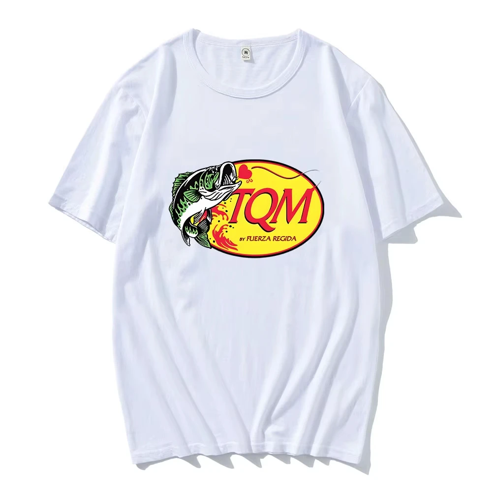 2026 Fuerza Regida Band T-shirt TQM Fish Graphic Printing Tee-shirt Short Sleeve Cotton Comfortable Tshir