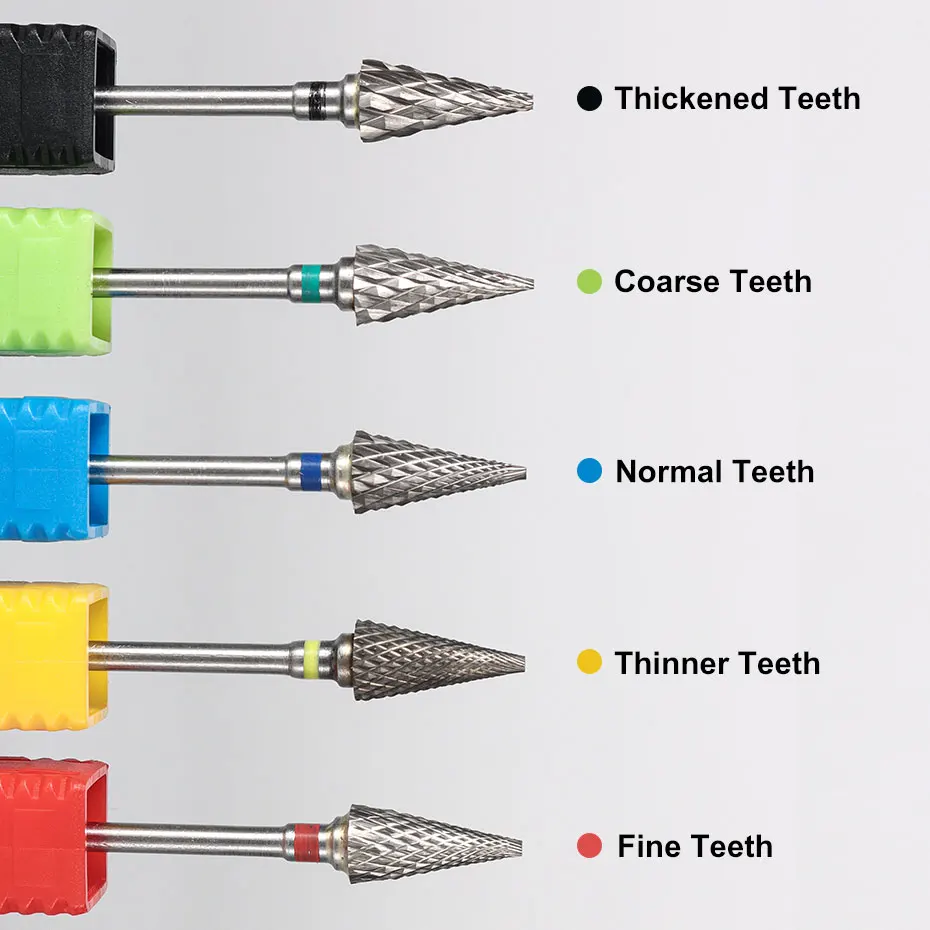 1pc タングステン鋼ネイルドリルビット回転バリミルネイルカッターネイルジェルポリッシュリムーバーネイルチップ研削ヘッドマニキュアツール