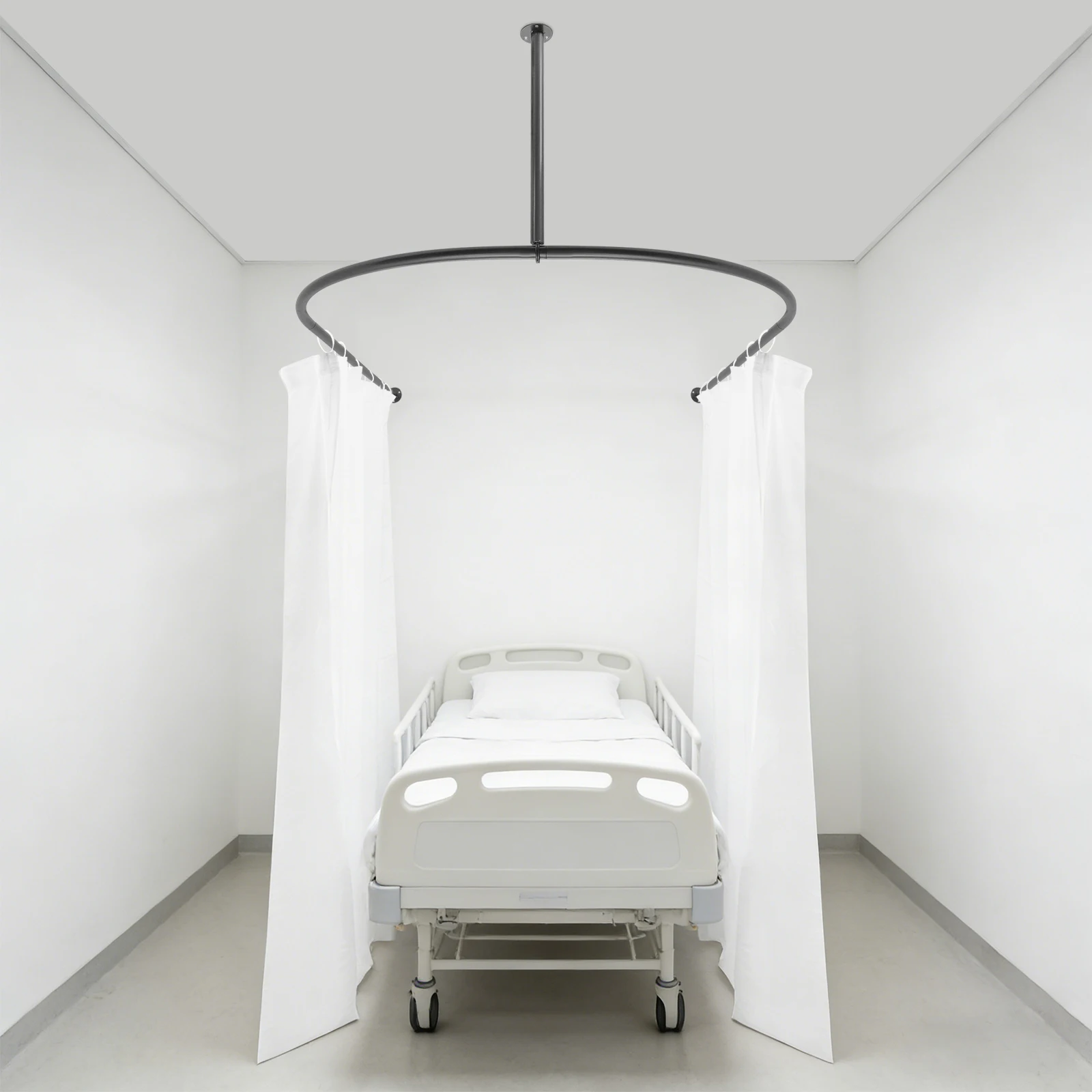 

Черно-молочно-белая настенная U-образная перегородка для помещений, разделитель комнаты для твердых и бетонных стен