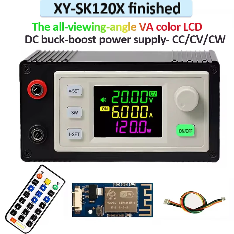 SK120X DC DC Buck Boost Converter 120W Adjustable Voltage Regulator Constant Voltage Constant Current Solar Rechargeable Module