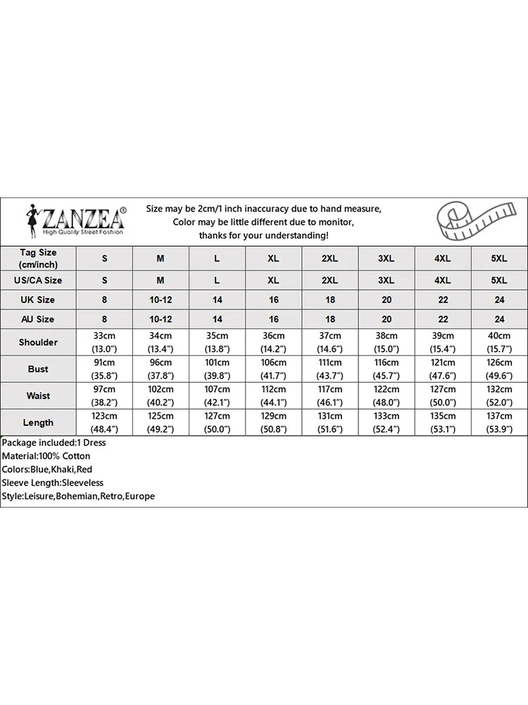 여성용 보헤미안 민소매 미디 원피스 로브, ZANZEA 빈티지 여름 꽃 프린트 선드레스, 캐주얼 루즈 파티 복장