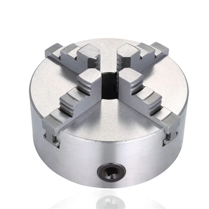 Hand Tools Lathe Chuck K12-80mm 4-Jaw Lathe Chuck Large Through-hole Chuck Four Self Centering Chuck  For CNC Machining 2-22mm