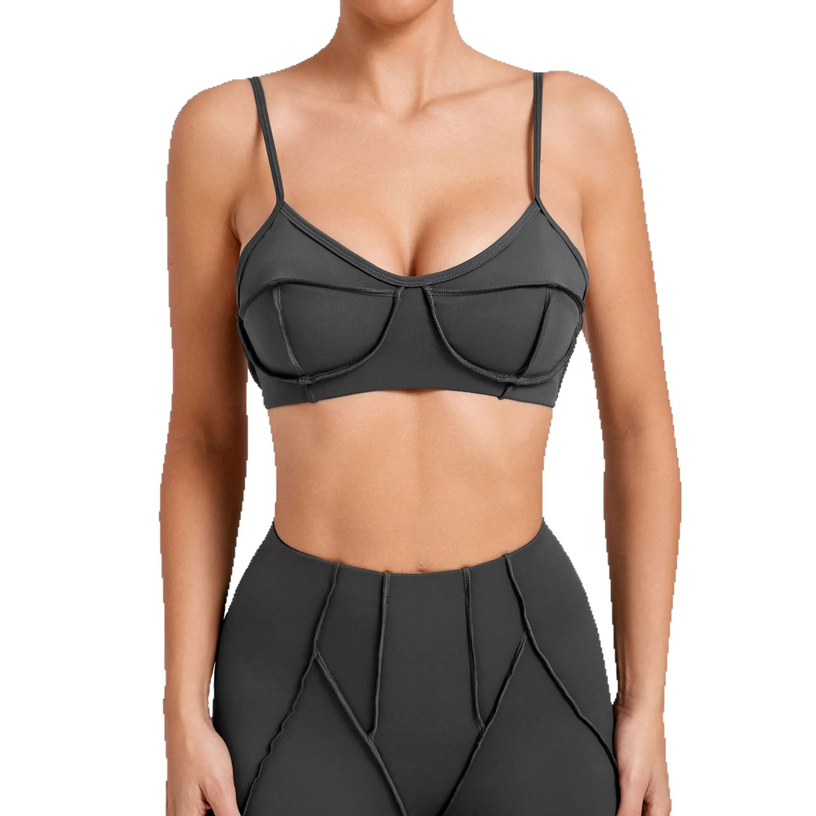 新しいスポーツベストトップ、女性のフィットネスウェア、ヨガとランニングの薄いベルト、女性のための美しい背中のタイトな下着 86040