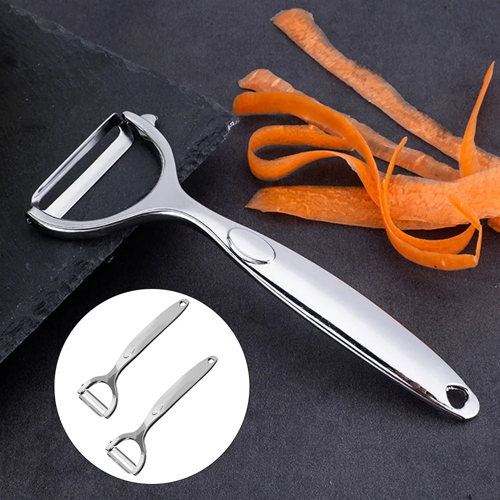 

2Pcs Y shaped Stainless Steel Potato Peelers Lightweight Corrosion Resistant Fruit Vegetable Peeling Kitchen Tools Easy