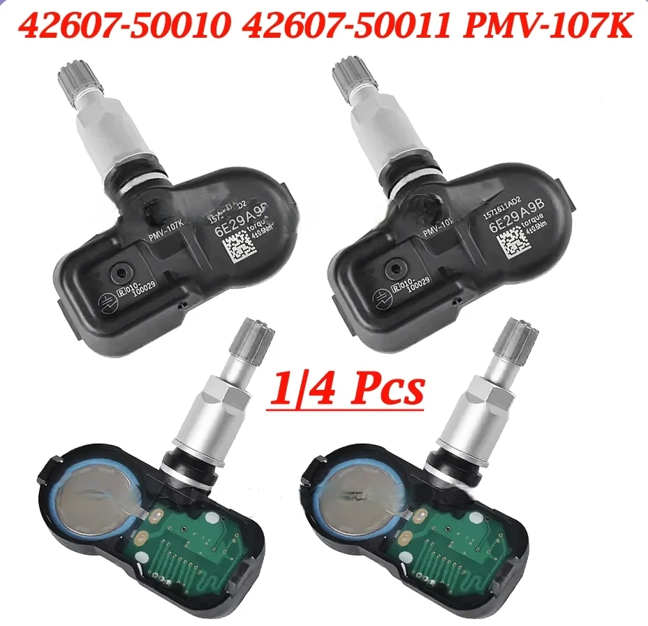 

Original 1/4 Pcs 433mhz Tpms 42607-50010 42607-50011 Pmv-107k For Es Gs Camry Prius Rav4 Iii Tire Pressure Sensor High Quality
