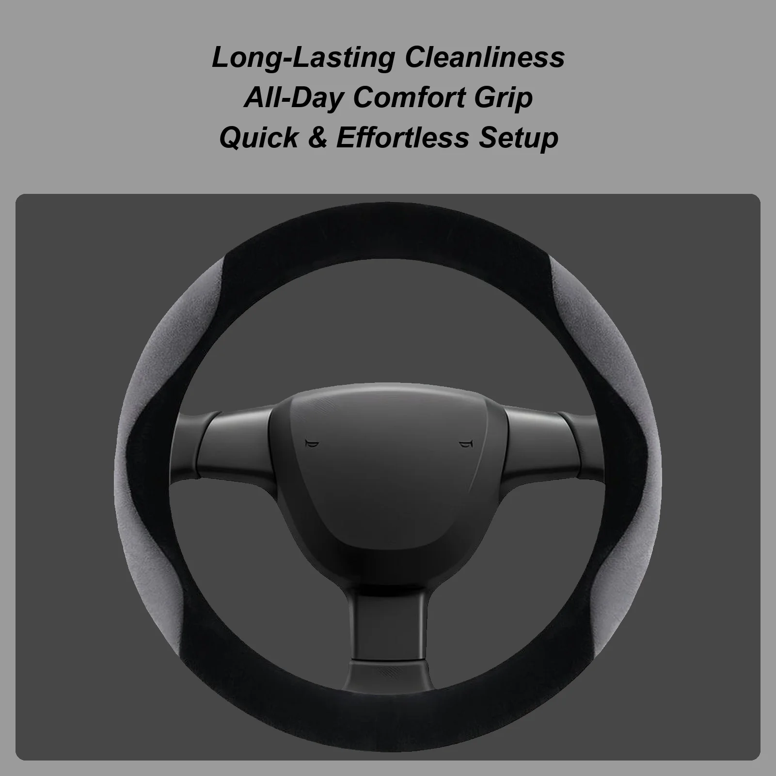 

Car Steering Wheel Cover Soft Anti-Slip Thermal Comfortable Winter Car Steering Wheel Protector For Protection Maintenance Care