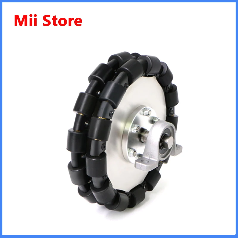 

Metal omnidirectional driven wheel set module 60 127 152 203mm replaces omnidirectional wheel with no slip and high stability