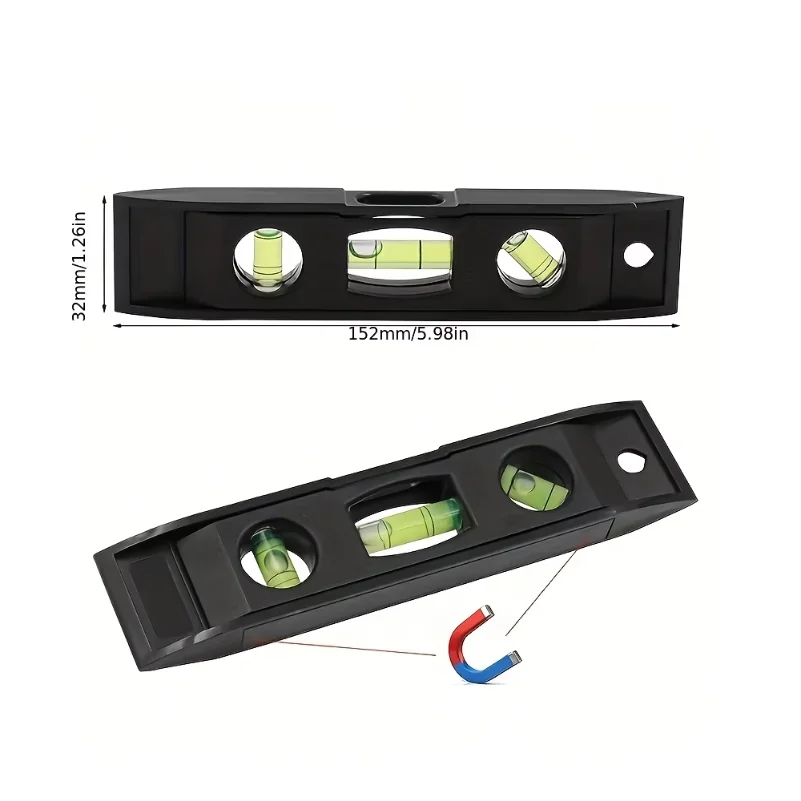 Magnetic Mini Level for Home Use, Portable Appliance Installation Leveler, Suitable for Household Repair Tools