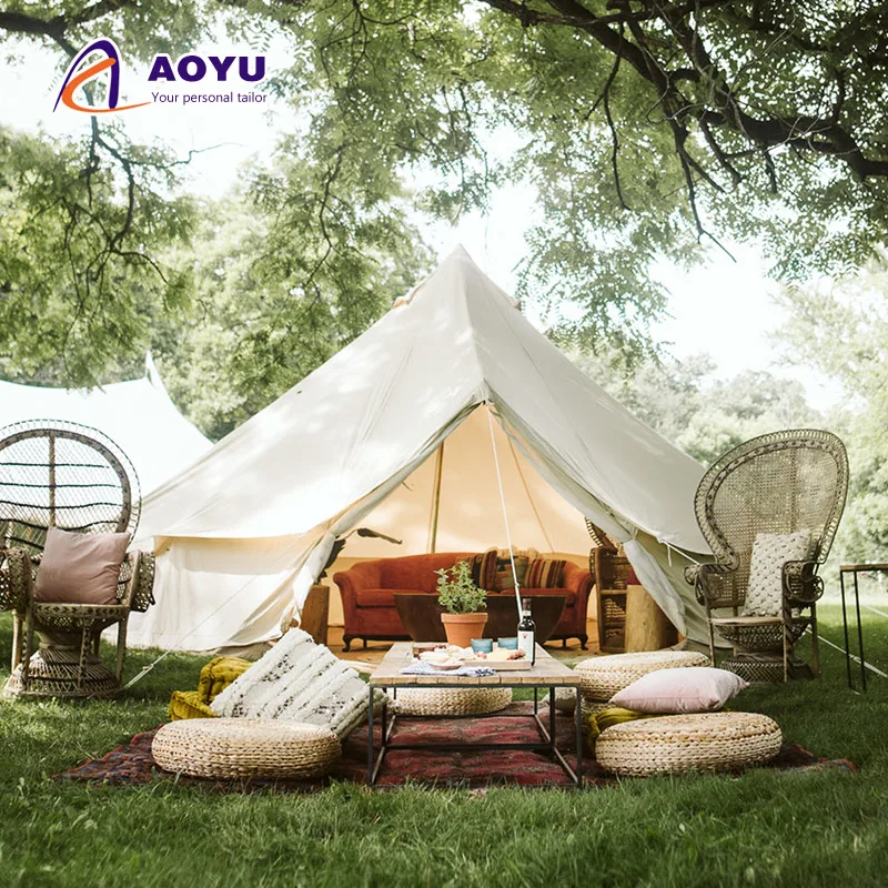 

Modern Glamping Yurts Manufacturers Outdoor Canvas Teepee Tent Resort Hotel Desert Tent For Camping