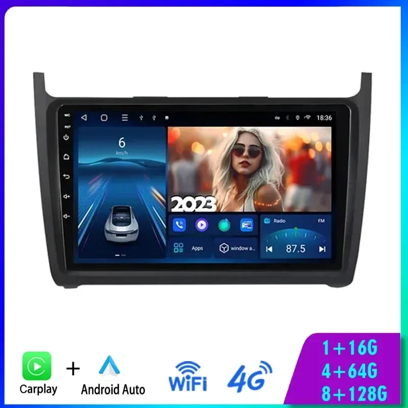 

Android 14 Car Radio For Volkswagen VW polo 5 sedan 2008 -2020 Multimedia Player 2 Din wireless Carplay Stereo GPS DVD Head Unit