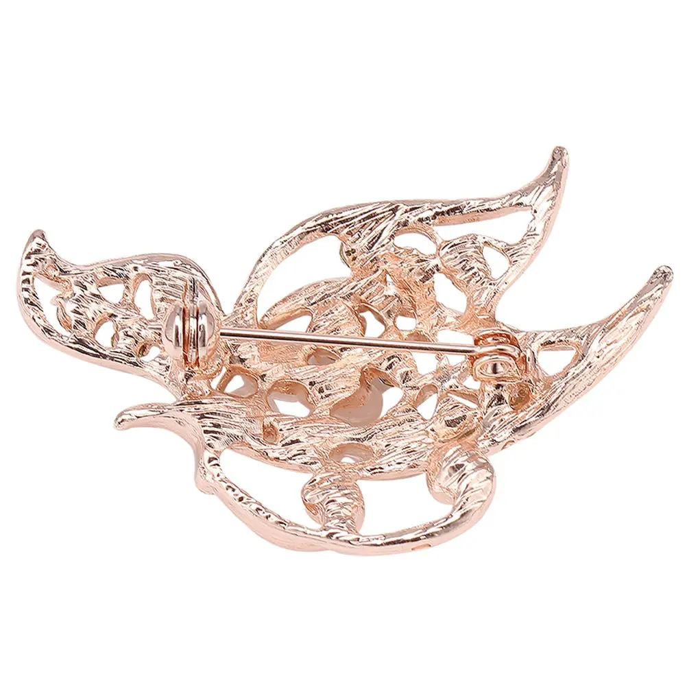 Elegant Crystal Rhinestone Brooch Opal Effect Alloy Pin for Scarf Shawl Lapel Dress Sweater Banquet Party Prom Daily Wear